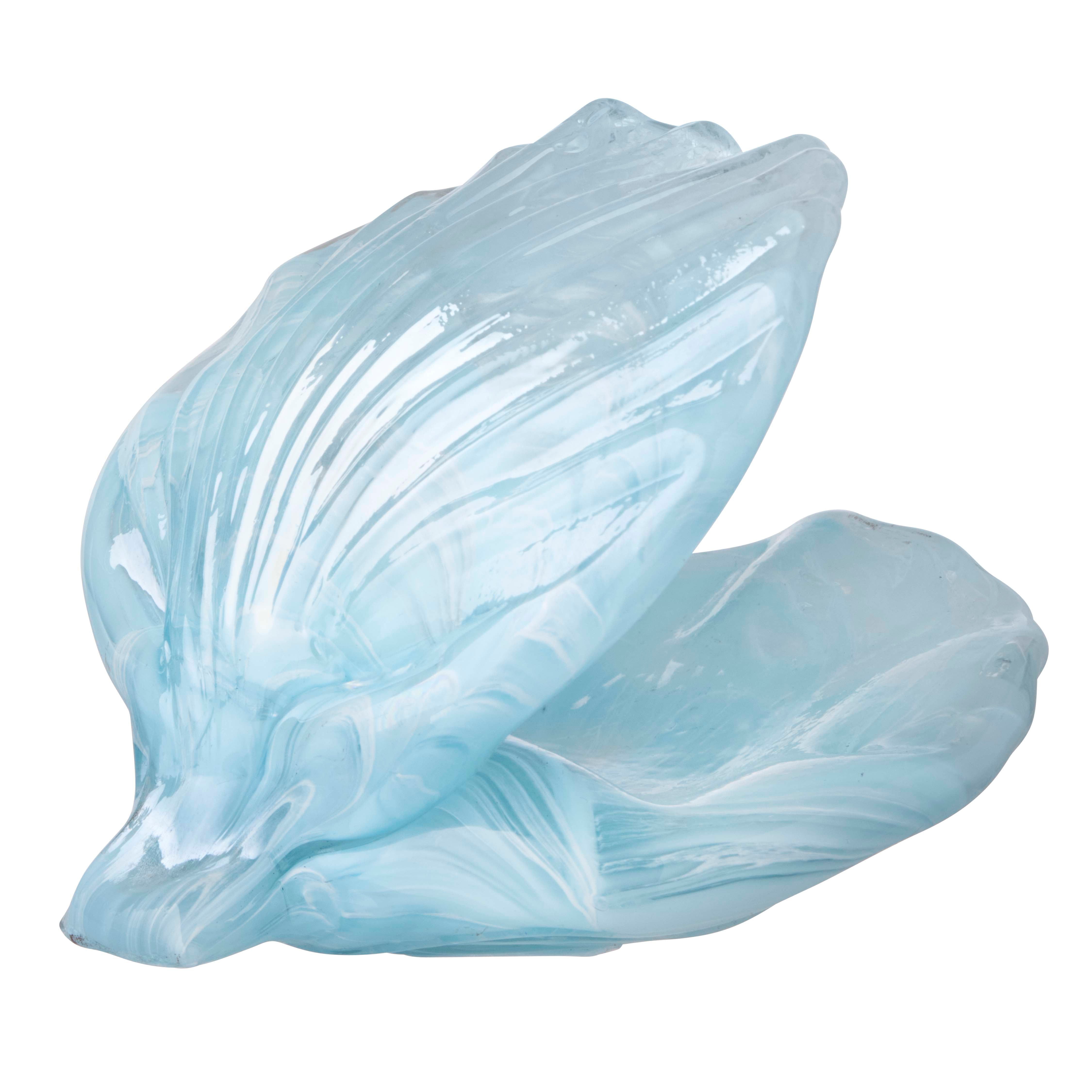 Musling skål - lysblå